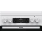 Gorenje GK5C42WJ fehér, szabadonálló, gáz, kombinált tűzhely 4 főzőzóna sütő:62liter hőlégkeverés grill