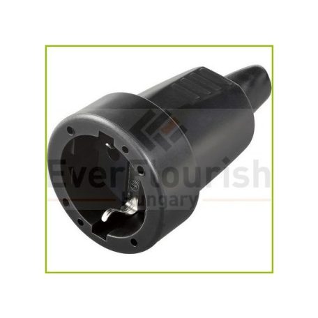 Lengő dugalj  fekete PVC 0138H